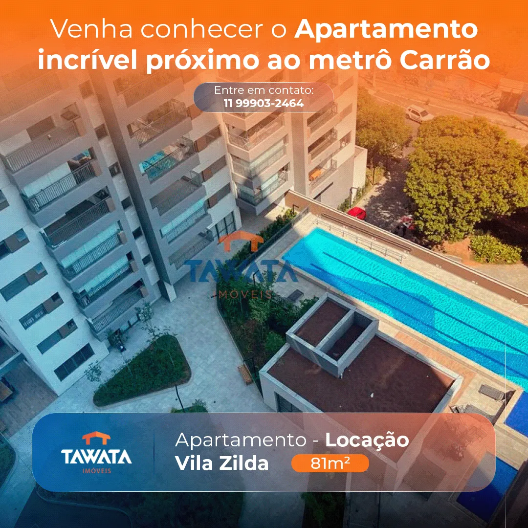 Post de redes sociais da Tawata Imóveis